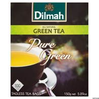 Herbata DILMAH PURE GREEN TEA zielona 100 torebek x1,5g