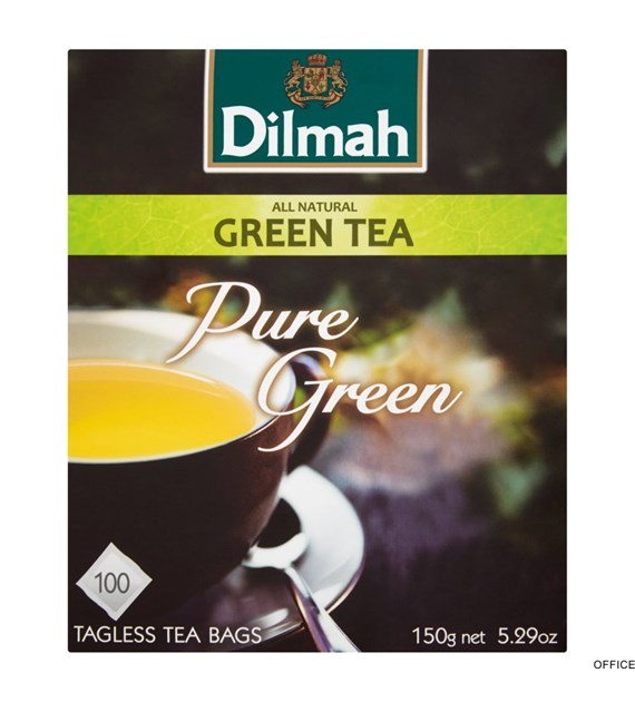 Herbata DILMAH PURE GREEN TEA zielona 100 torebek x1,5g