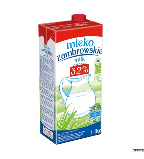 Mleko ZAMBROWSKIE UHT 3.2% 1l