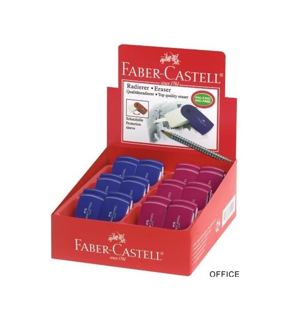 Gumka SLEEVE mini czer/nieb FC182411 FABER CASTELL (X)