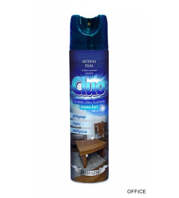 Spray przeciw kurzowi do mebli Antystatyk 300ml CLUO 13096 do kurzu