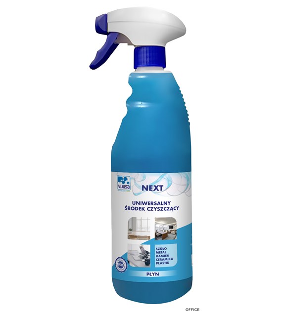 Płyn/środek UNIWERSALNY Professional do czyszczenia szkło, drewno, laminaty, metal, kamień, ceramikę, plastik, VIJUSA 750ml, Next, Spray