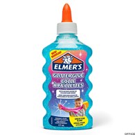 Elmers klej brokatowy, niebieski, zmywalny i przyjazny dzieciom, 177ml, 2077252