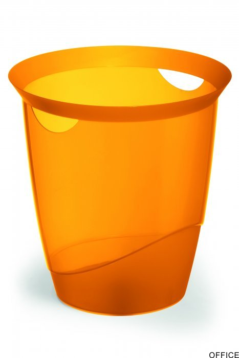 Kosz na śmieci 16l pomarańczowy przezroczysty DURABLE 1701710009