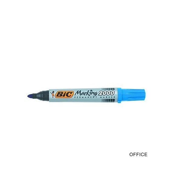 Marker permanentny BIC 2000 Ecolutions niebieski okrągła końcówka, 8209143