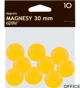 Magnes 30mm GRAND, żółty, 10 szt 130-1698