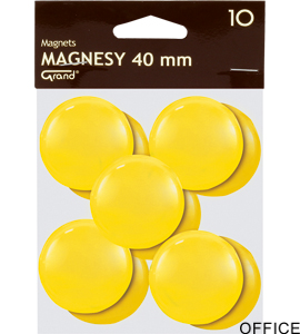 Magnes 40mm GRAND, żółty, 10 szt 130-1704