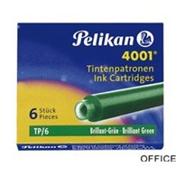 Naboje do piór krótkie ciemnozielone 300087 Pelikan