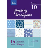 Zeszyt papierów kreatywnych A4 100g. 16 ark. KB030-10 TETIS