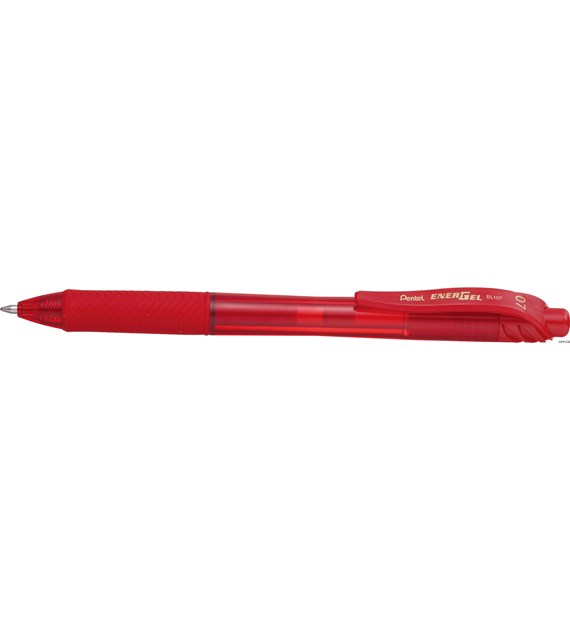 Pióro kulkowe 0,7mm ENERGEL czerwone BL107-B PENTEL