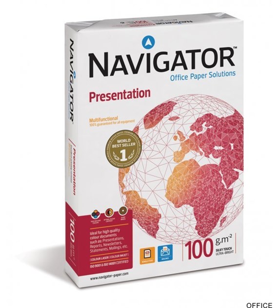 Papier xero A4 100g NAVIGATOR Presentation 500ark.