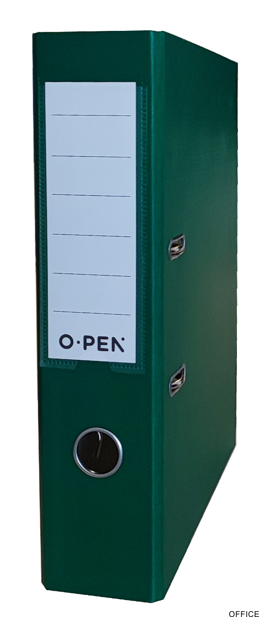 Segregator A4 75mm zielony CLICK&GO (oprawa+mechanizm, zestaw do samodzielnego złożenia) OPEN